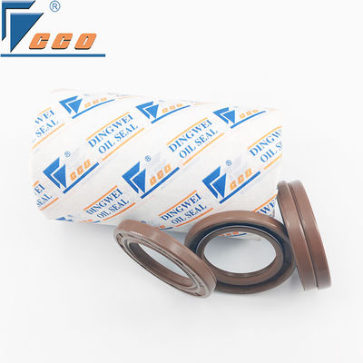 Vedação de óleo de esqueleto FKM padrão Vedação de eixo rotativo Vedações de óleo marrom Resistente à corrosão